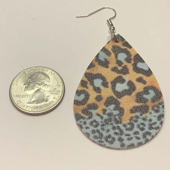 Leopard Print Earring, Boho Earring, Animal Print Earring, Gift Idea, Safari - Picture 6 of 6